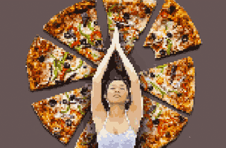 mindful eating pizza
